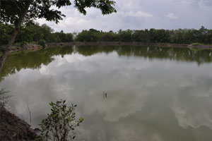  Lowest elevation   river beyond